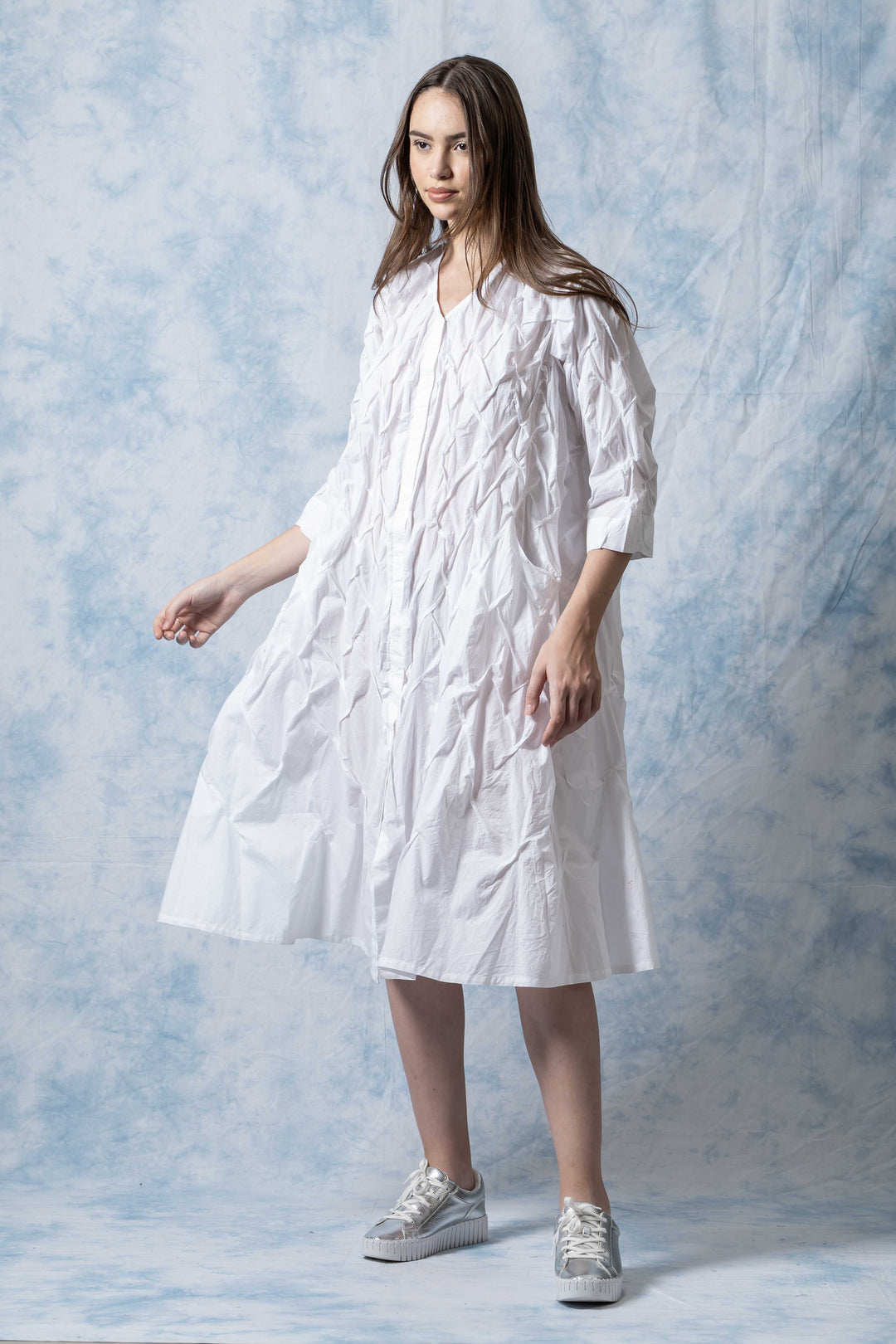 white polished cotton dresses Ethereal White Princess Cotton Dress White(Pre-Sale 15days) / S
