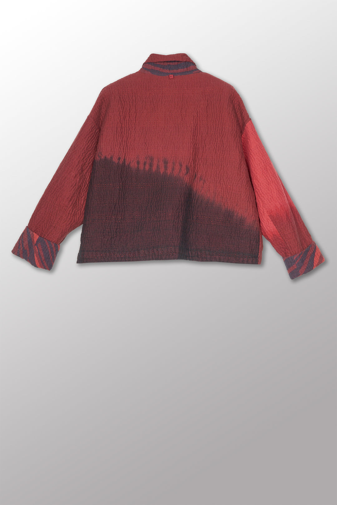 MAGMA AND OMBRE KANTHA LAPELED SHORT JKT - mw5081-red -