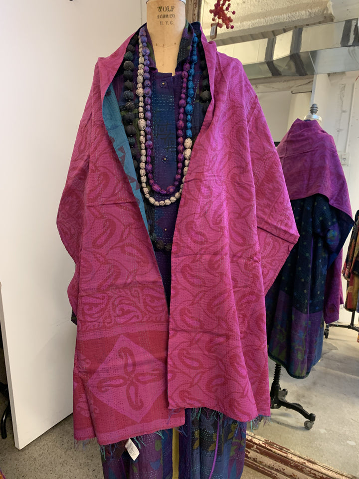 VINTAGE COTTON KANTHA SCARF STANDARD - cv2801-0002a -