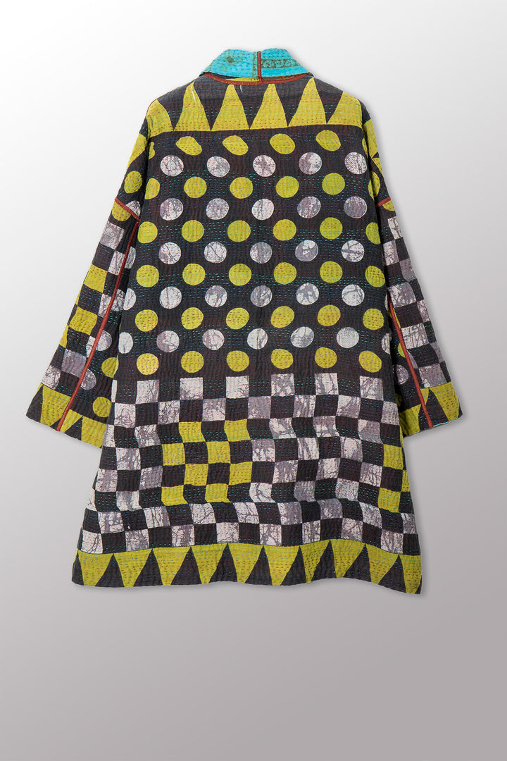 VINTAGE COTTON KANTHA HAORI JKT - cv4068-0024a -