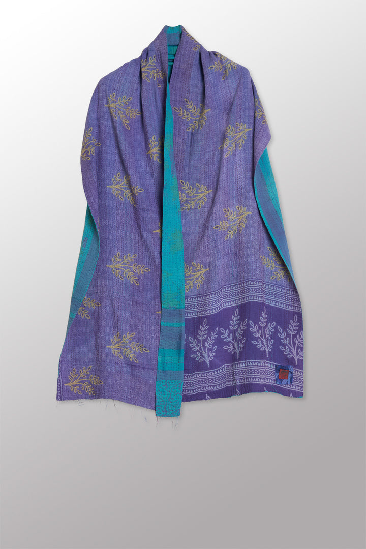 VINTAGE COTTON KANTHA SCARF STANDARD - cv2801-0007a -
