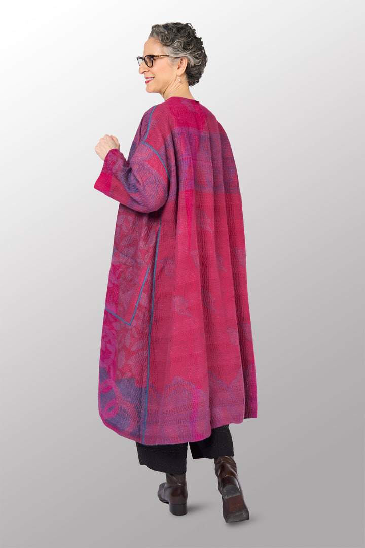 COTTON OVERDYE KANTHA LONG DUSTER - ov4328-cfus001a -