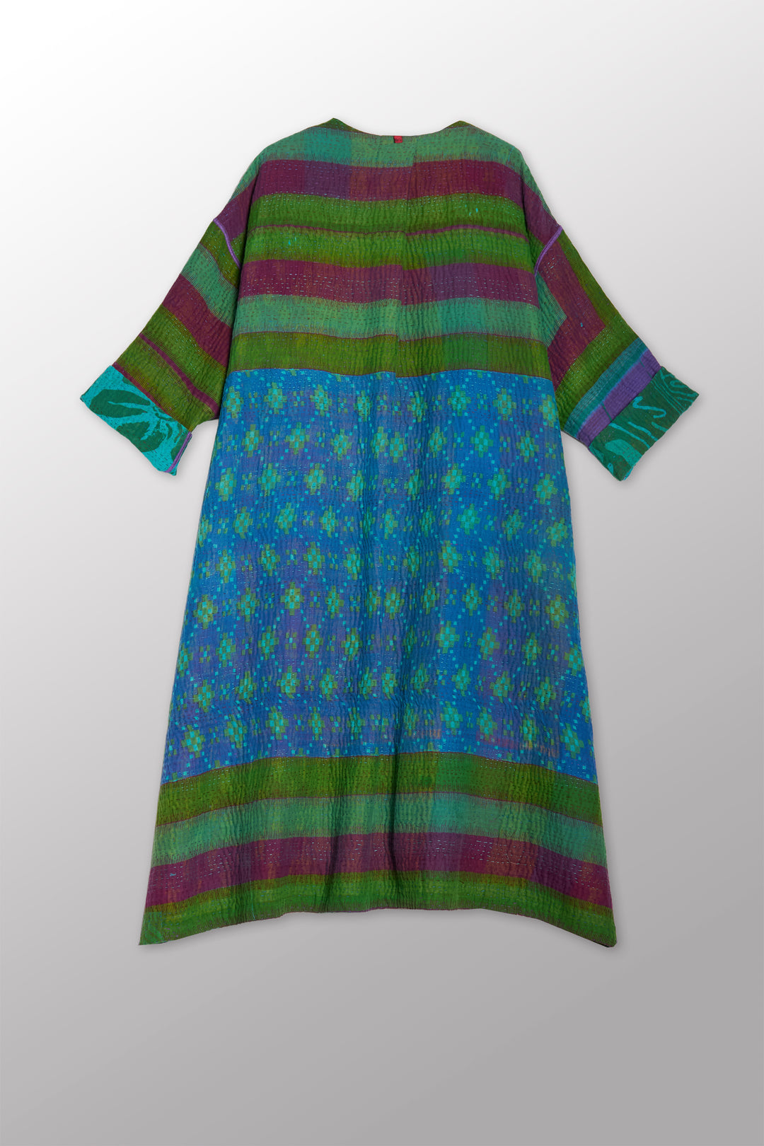 COTTON OVERDYE KANTHA LONG DUSTER - ov4328-ctel004a -