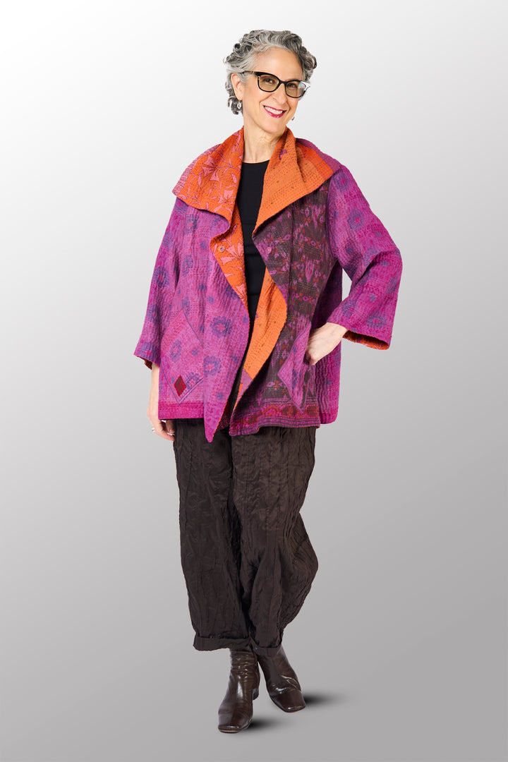 COTTON OVERDYE KANTHA FLARE JKT - ov4010-corg001a -