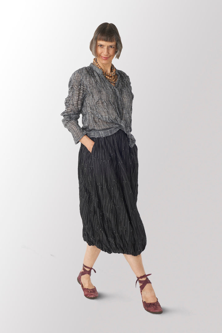 DENIM NEW LANTERN PANTS - dn1651-gry -