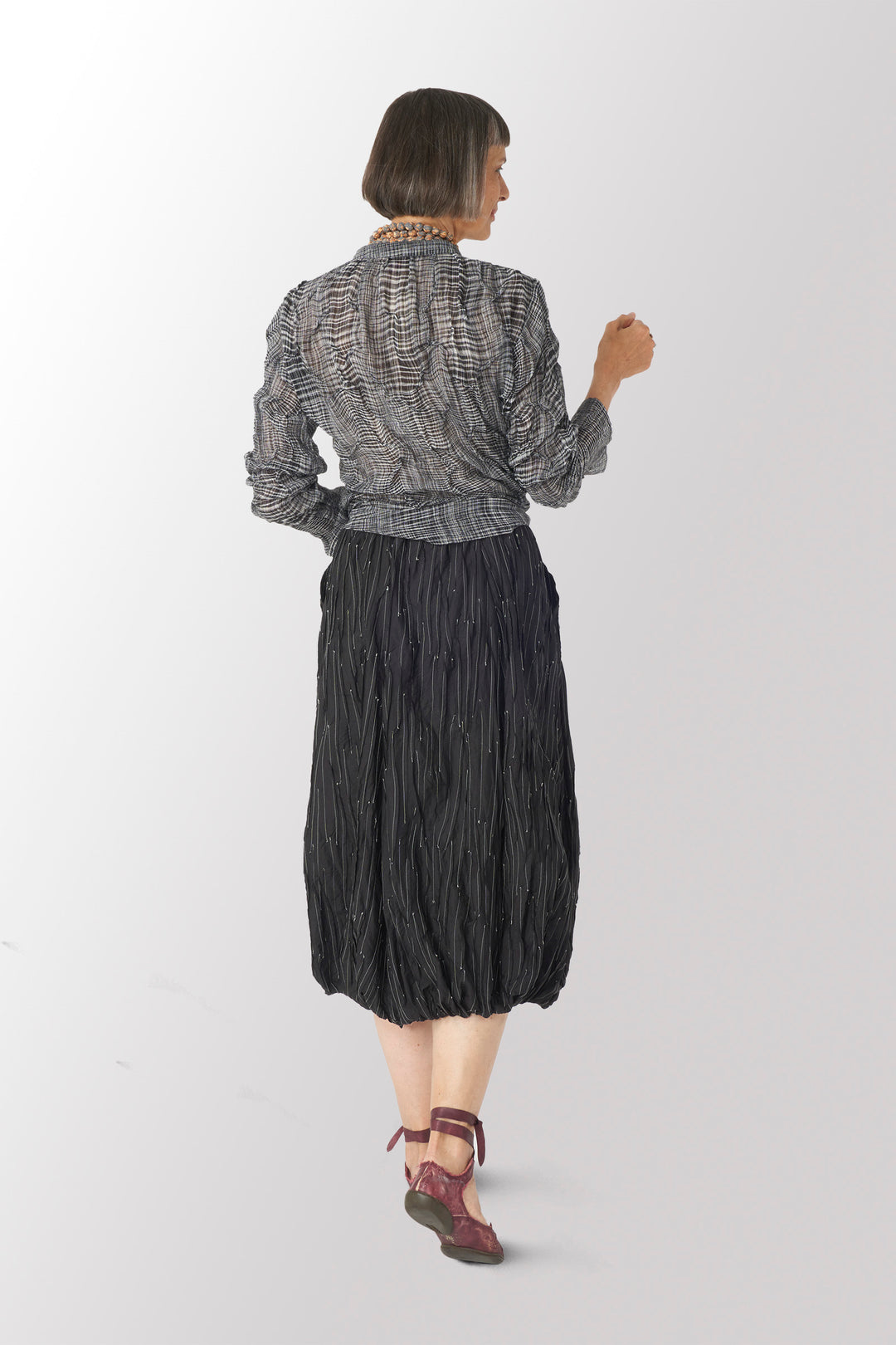 DENIM NEW LANTERN PANTS - dn1651-gry -