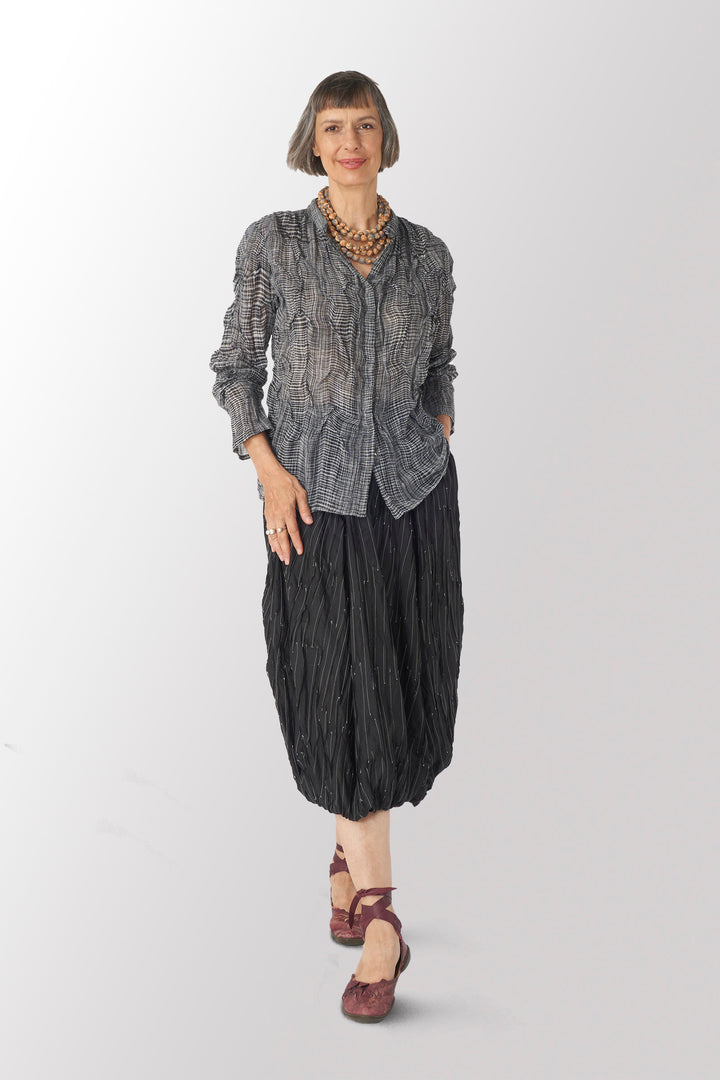 DENIM NEW LANTERN PANTS - dn1651-gry -