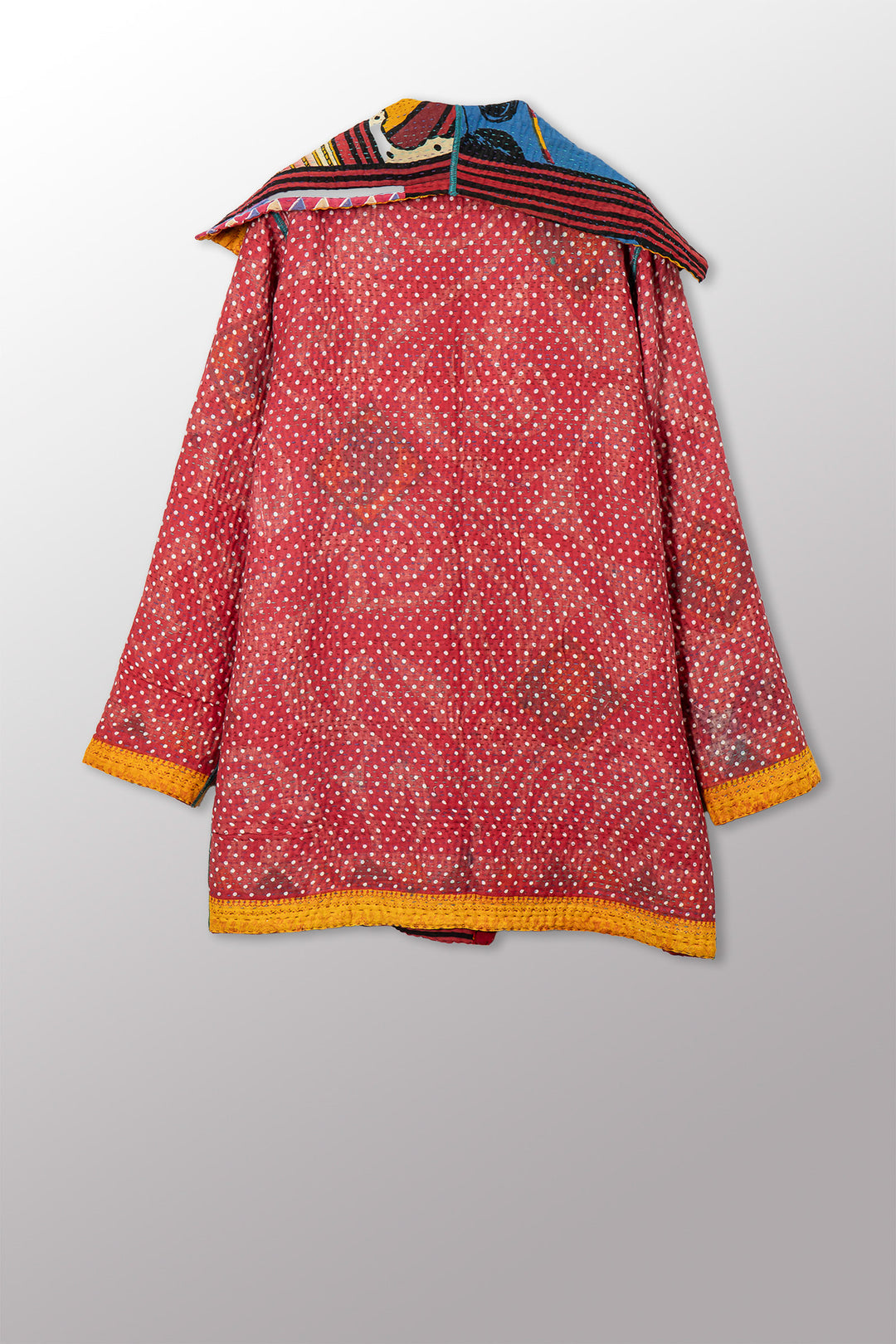 VINTAGE COTTON KANTHA POCKET JKT - cv4002-0226a -