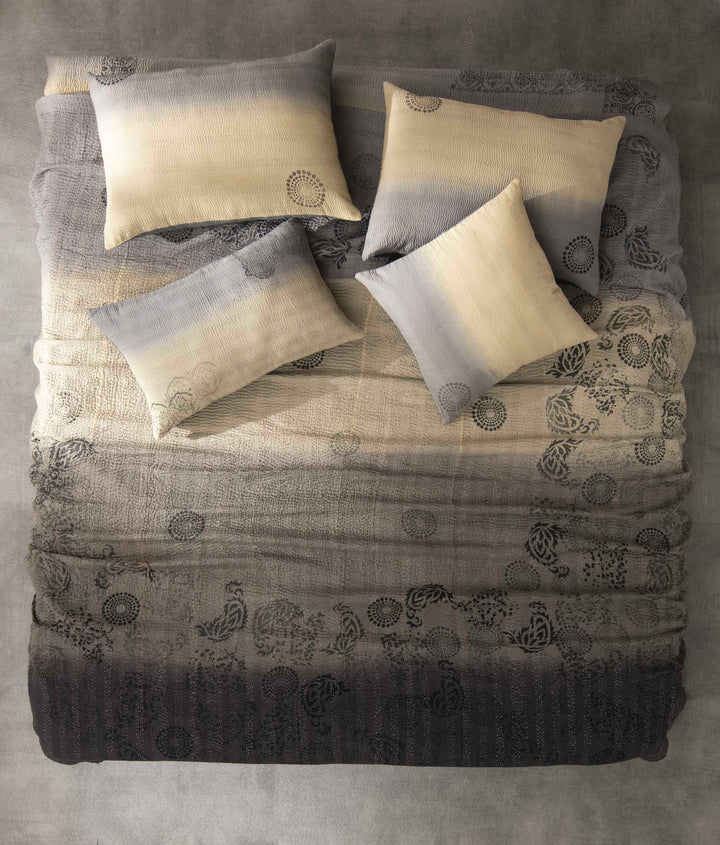 Ombre With Fray Patch Handmade Vintage Quilts -Yellowstone