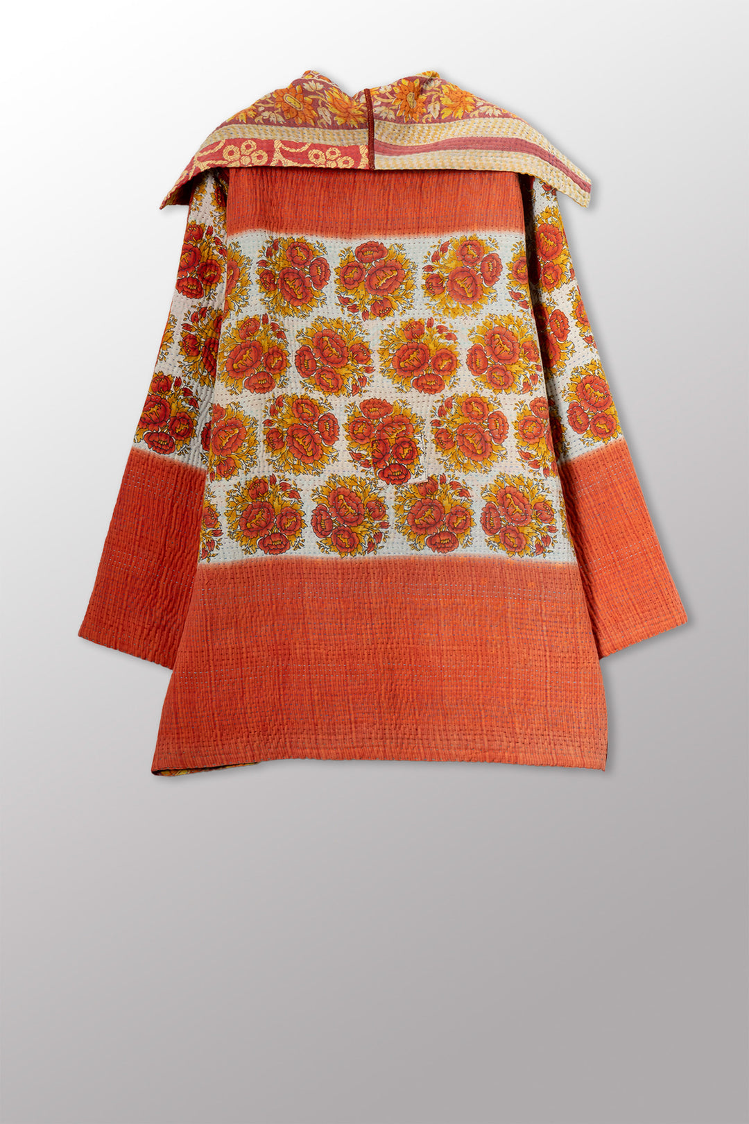 VINTAGE COTTON KANTHA POCKET JKT - cv4002-0228a -