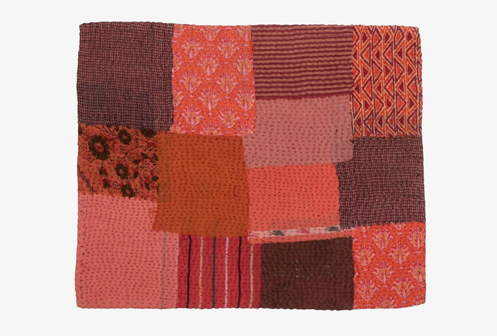 Ombre Patch Handmade Placemats -Orange (Set of 2)