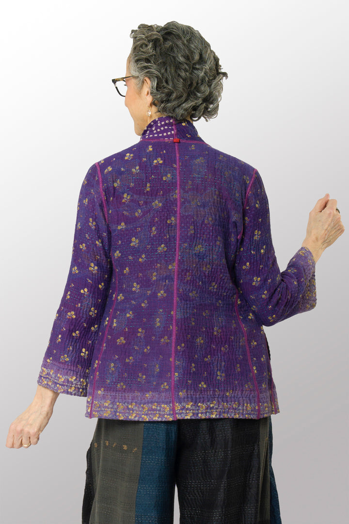VINTAGE COTTON KANTHA SHORT JKT - cv4007-0323s -