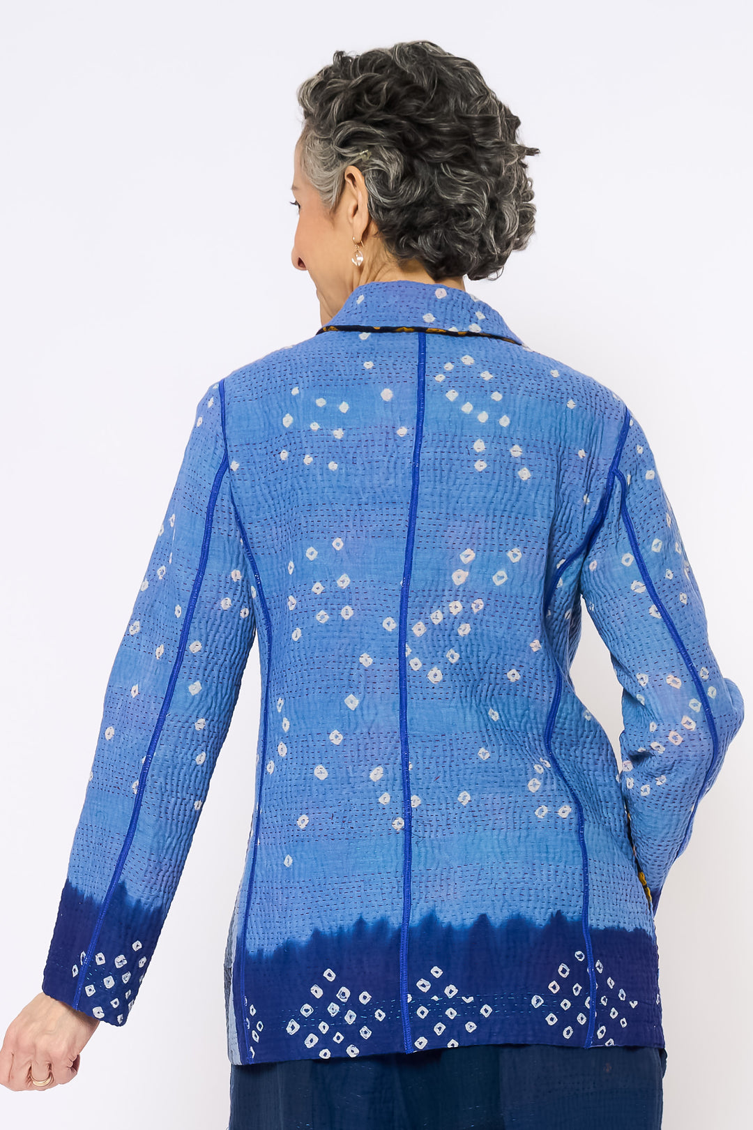 VINTAGE COTTON KANTHA BASIC JKT - cv4052-0025s -