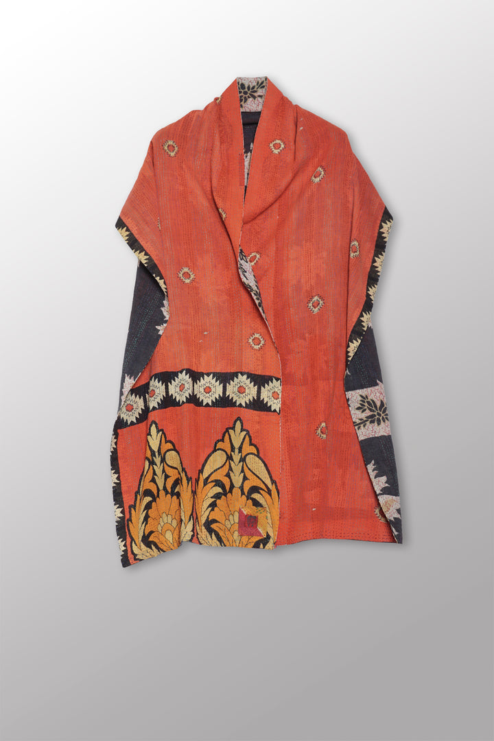 VINTAGE COTTON KANTHA SCARF STANDARD - cv2801-0010a -