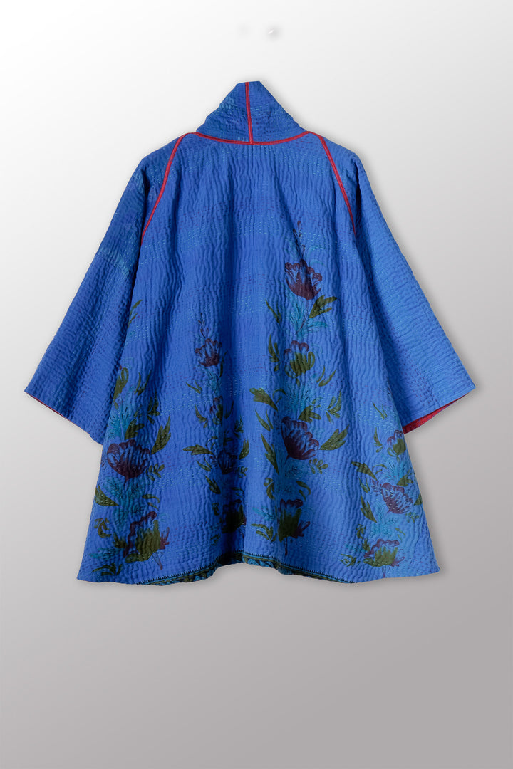 COTTON OVERDYE KANTHA KIMONO JKT - ov4004-cblu001a -