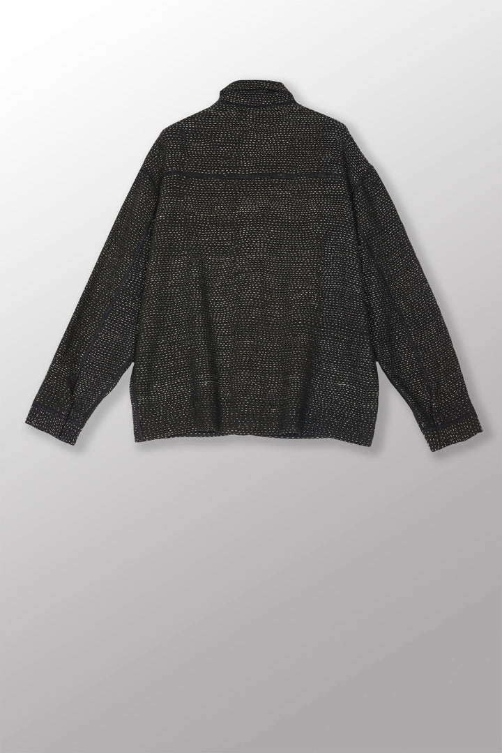 MUJI PATCH KANTHA WORKERS JACKET - mp4085-biy -