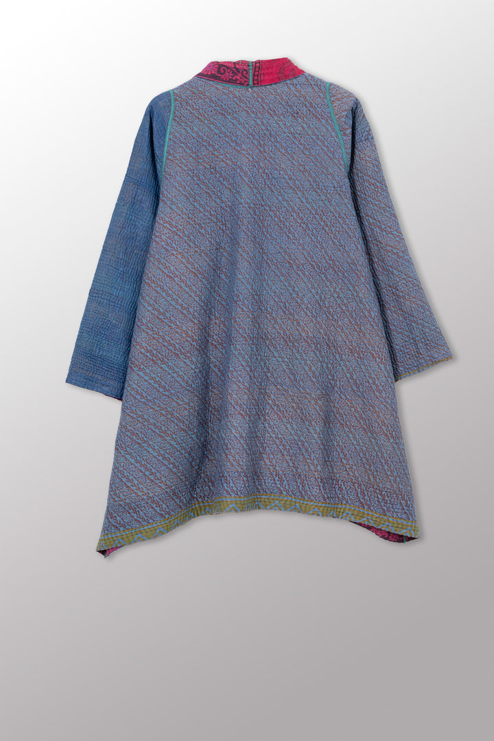COTTON OVERDYE KANTHA A-LINE JKT - ov4003-cfus040a -