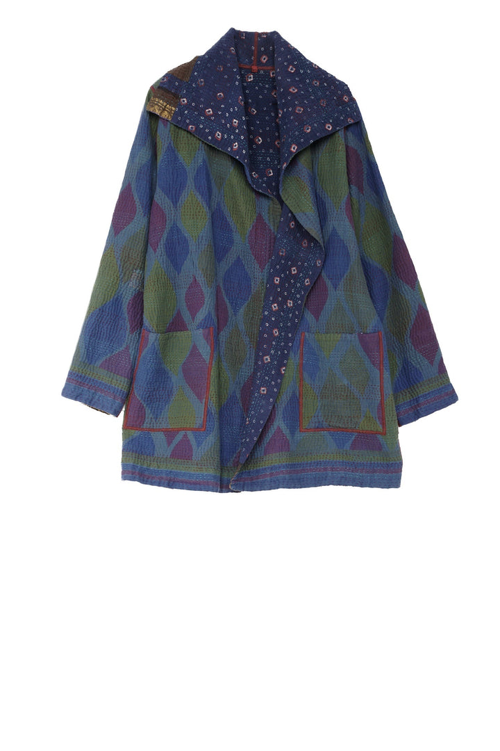COTTON OVERDYE KANTHA POCKET JKT - ov4002-0002a -