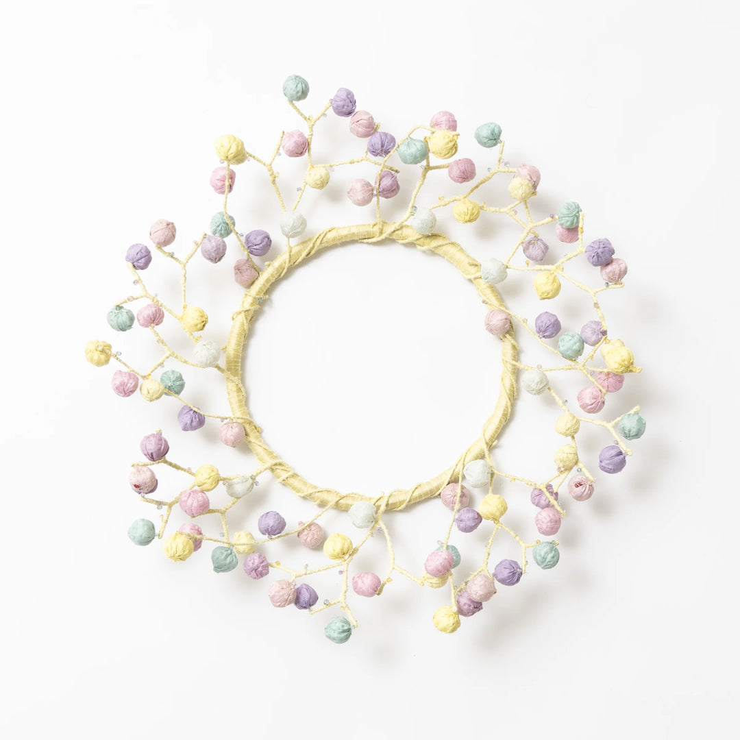 Multi Pastel  Kantha Wreath