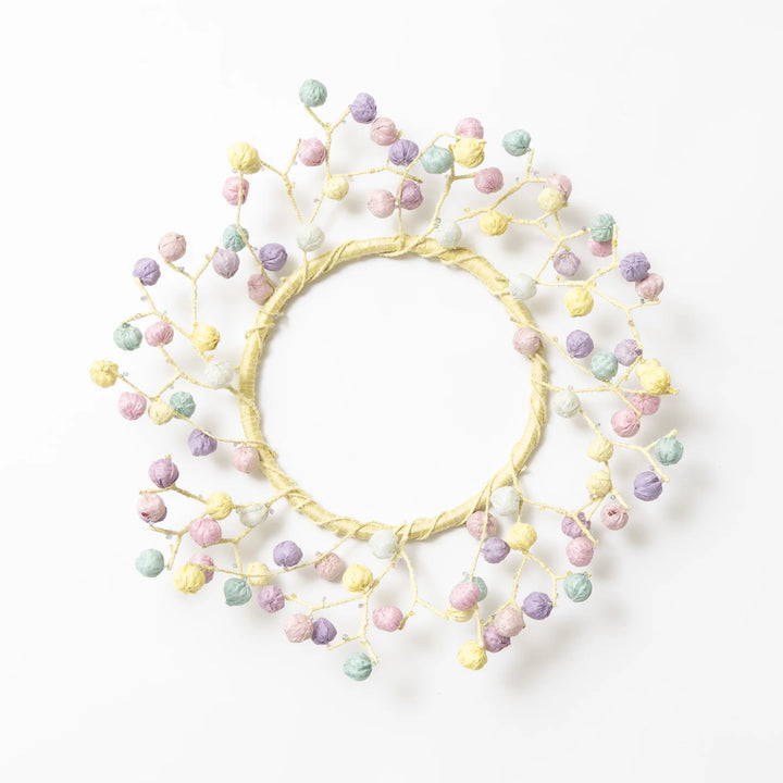 Multi Pastel  Kantha Wreath