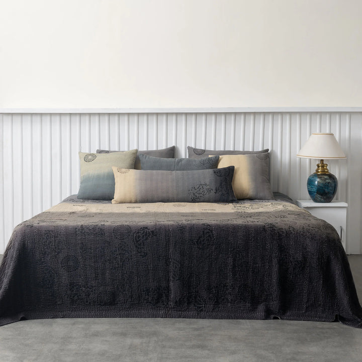 Ombre With Fray Patch Handmade Vintage Quilts -Yellowstone