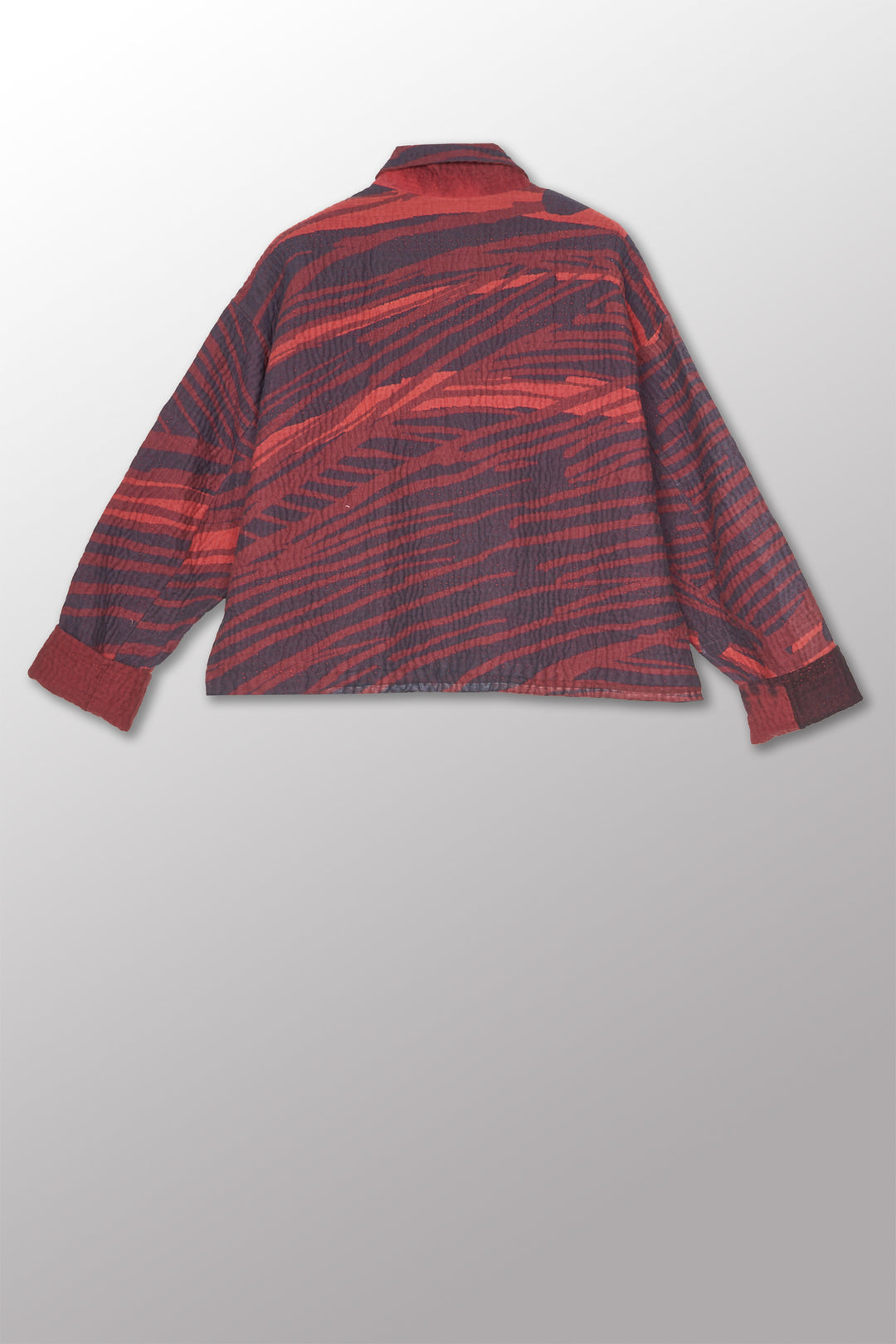 MAGMA AND OMBRE KANTHA LAPELED SHORT JKT - mw5081-red -