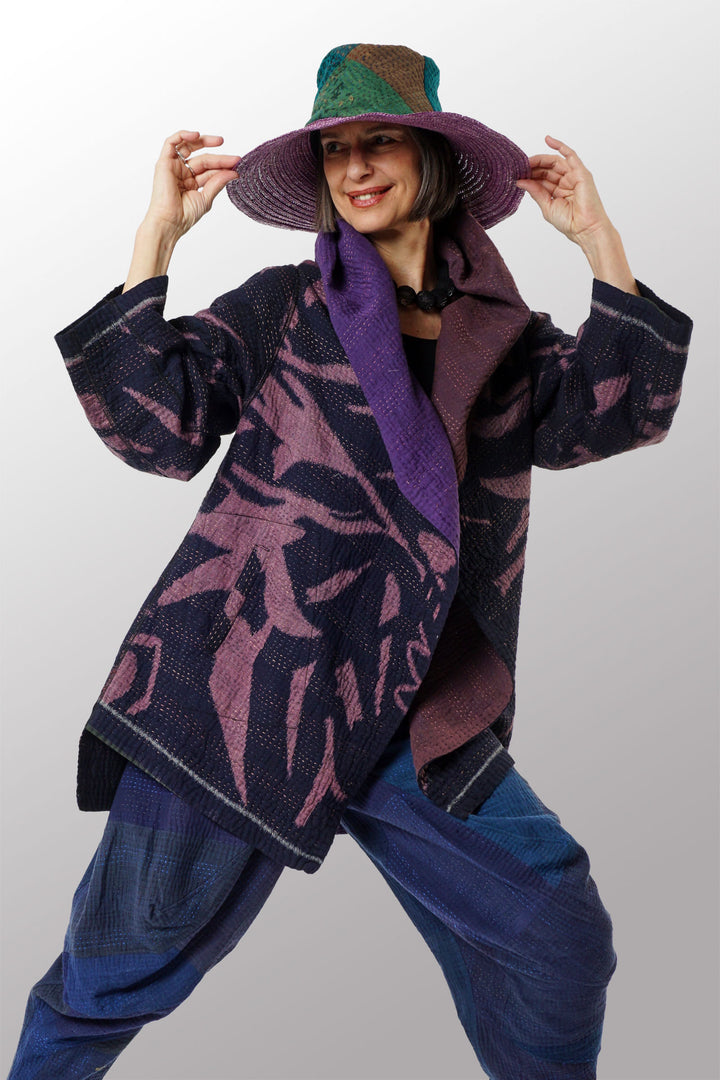 KANTHA CAPELINE VIOLET BY KYOKO MURAYAMA - kym-24-004 -