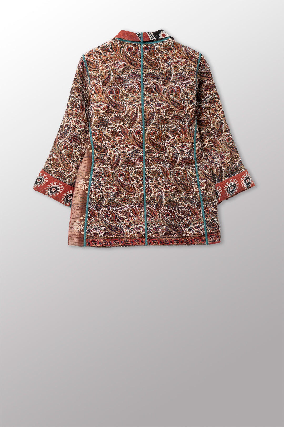 VINTAGE COTTON KANTHA SHORT JKT - cv4007-0357s -