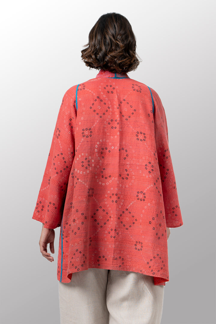 VINTAGE COTTON KANTHA A-LINE JKT - cv2003-0162a -