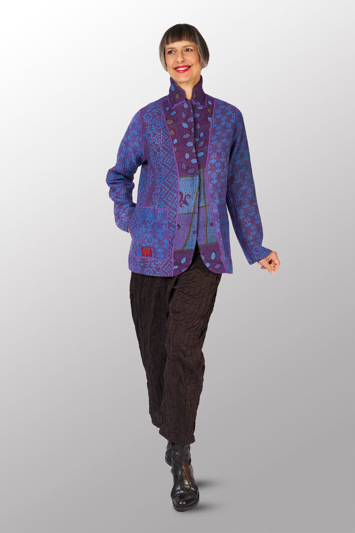 COTTON OVERDYE KANTHA BASIC JKT - ov4052-cblu001m -