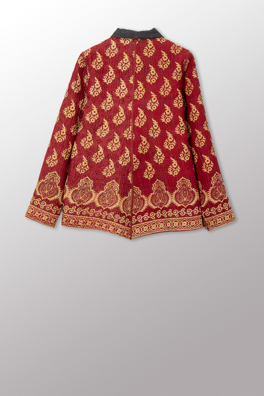 VINTAGE COTTON KANTHA SIMPLE JKT - cv4022-0095s -