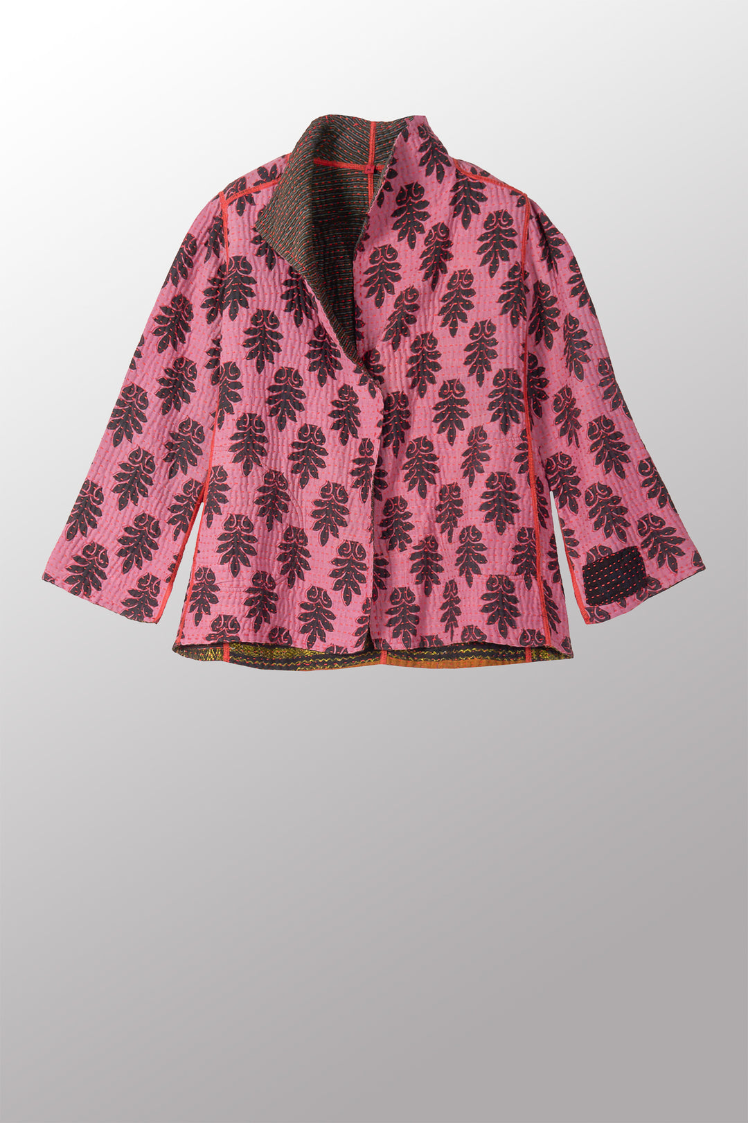 VINTAGE COTTON BBK KANTHA SHORT JKT - bb4007-mlt -