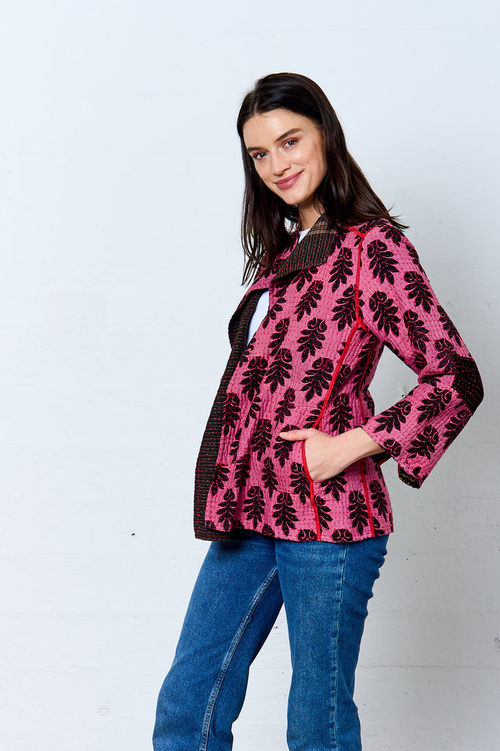 VINTAGE COTTON BBK KANTHA SHORT JKT - bb4007-mlt -