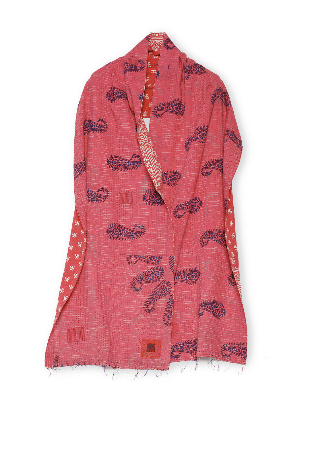 VINTAGE COTTON KANTHA SCARF STANDARD - cv2801-0003a -
