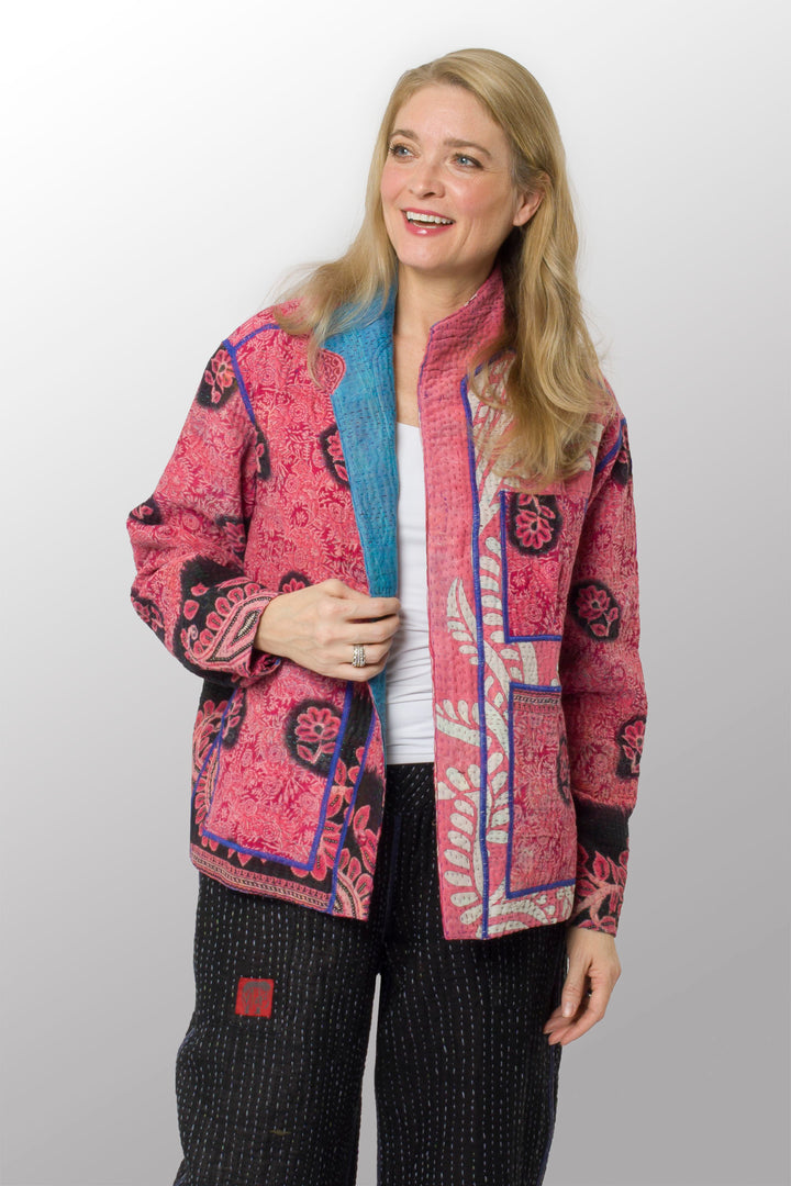 VINTAGE COTTON KANTHA MEN'S BLOUSON - cv4040-0029m -