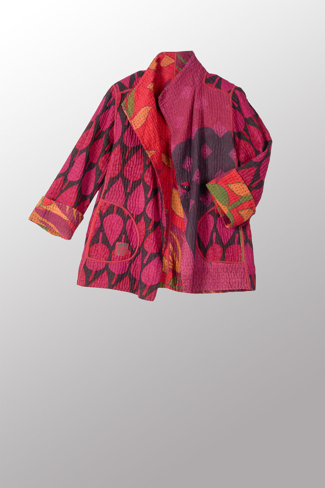 VINTAGE COTTON BBK KANTHA SHORT JKT - bl-bb4007-0002m -
