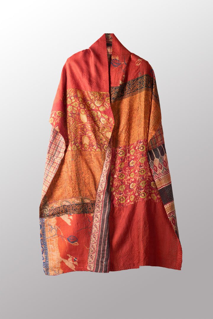 VINTAGE SILK KANTHA SCARF STANDARD - sv2801-0002a -