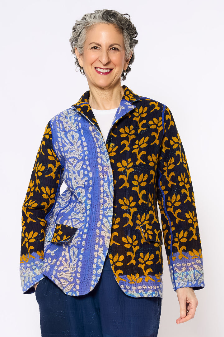 VINTAGE COTTON KANTHA BASIC JKT - cv4052-0025s -