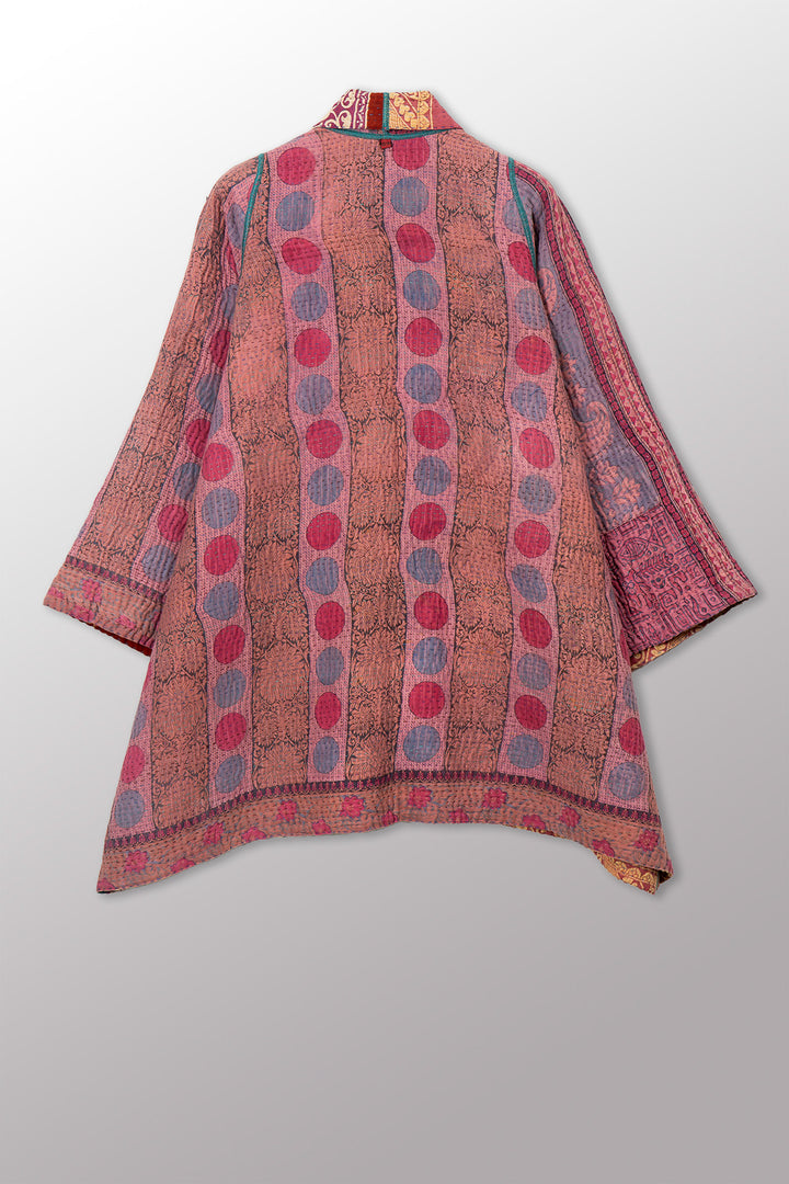 VINTAGE COTTON KANTHA A-LINE JKT - cv4003-0456a -