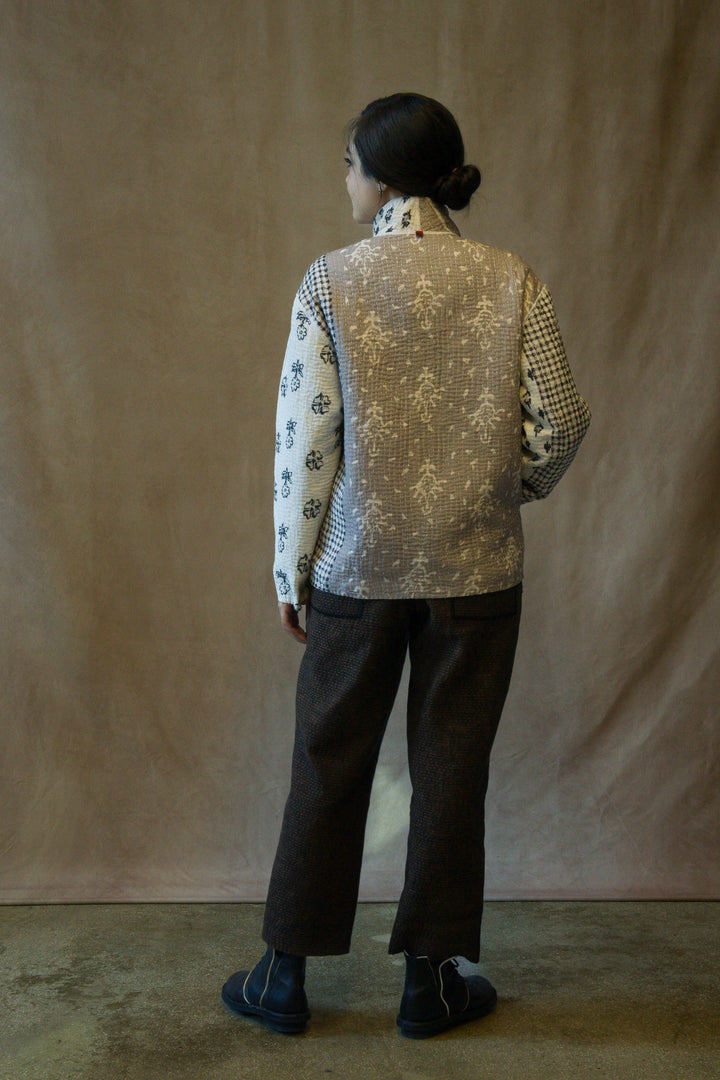 BBB PATCH KANTHA MEN'S BLOUSON - bl-bbb4040-ivy -
