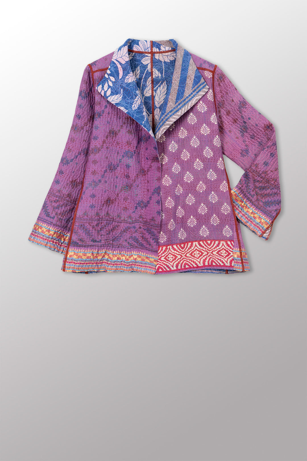 VINTAGE COTTON KANTHA SHORT JKT - cv4007-0352m -