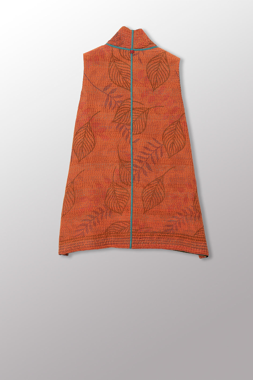 COTTON OVERDYE KANTHA KIMONO VEST SHORT - ov4248-corg002m -