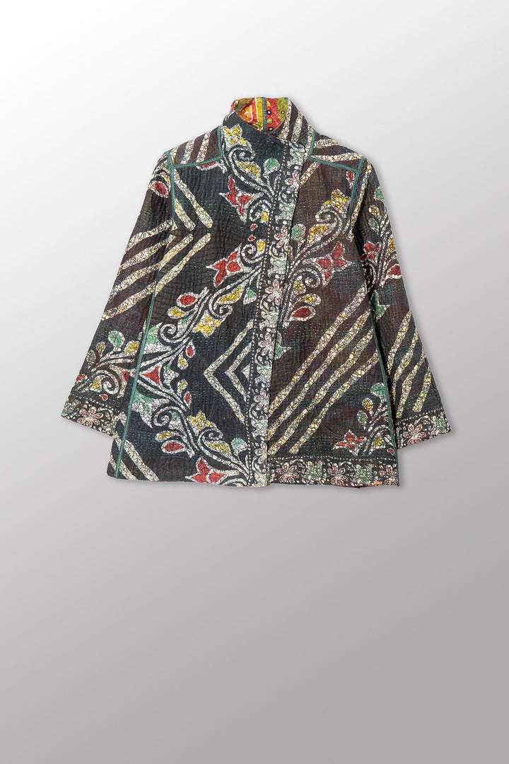 VINTAGE COTTON KANTHA SHORT JKT - cv4007-0344s -