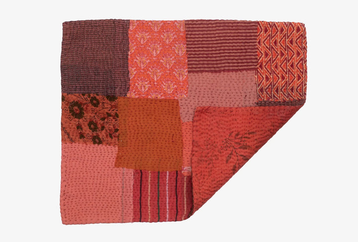 Ombre Patch Handmade Placemats -Orange (Set of 2)
