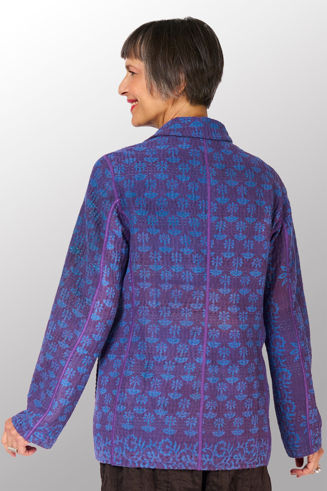 COTTON OVERDYE KANTHA BASIC JKT - ov4052-cblu001m -