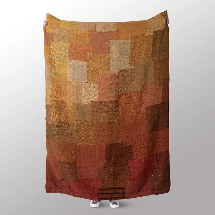 Utopia Fray Patch Kantha Throw