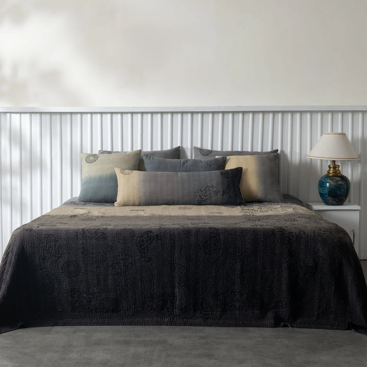 Ombre With Fray Patch Handmade Vintage Quilts -Yellowstone