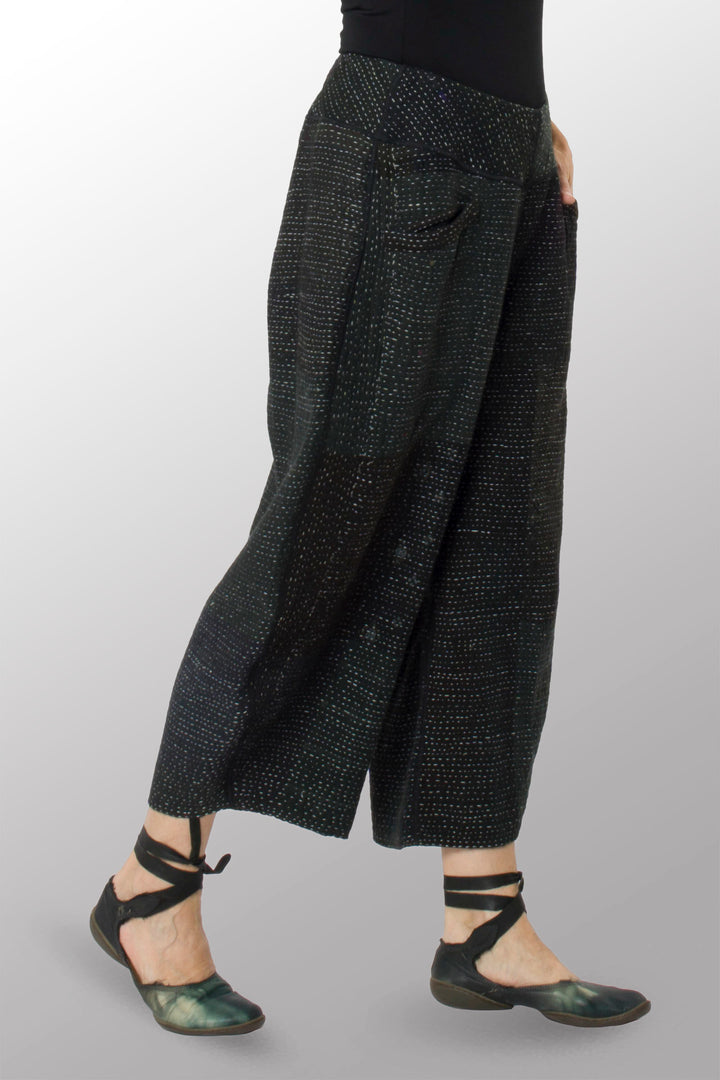 MUJI PATCH KANTHA LANTERN PANTS - mp4634-biy -