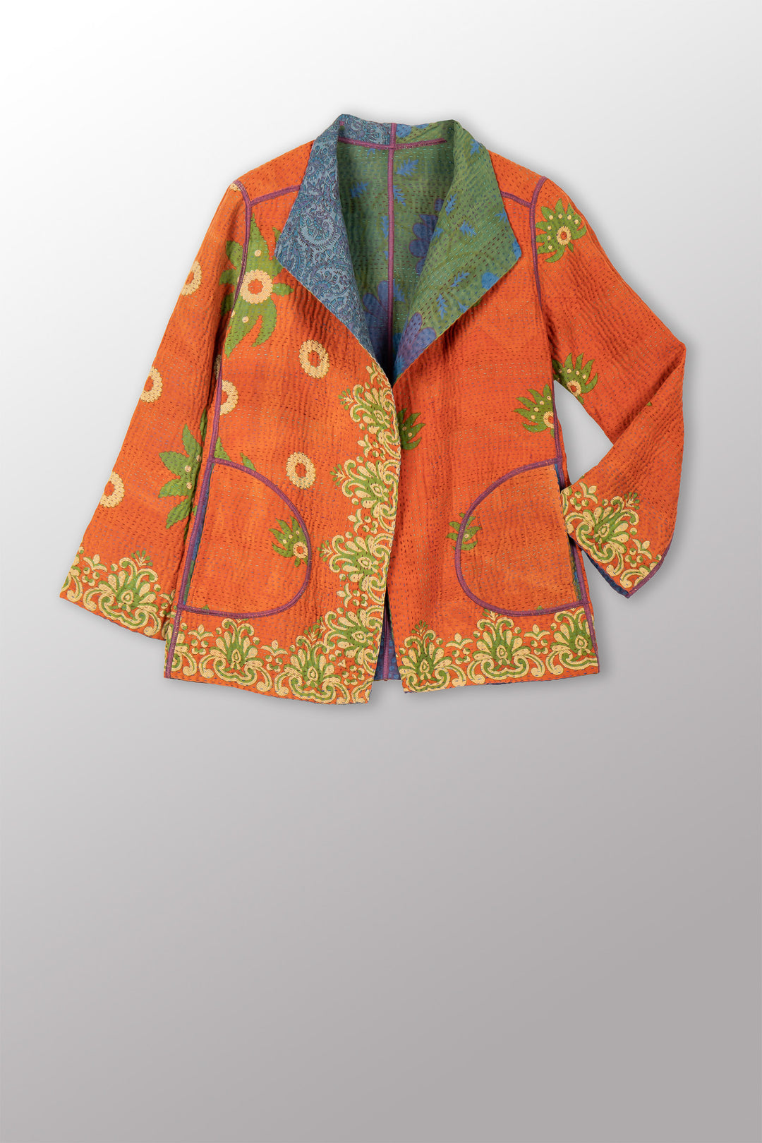 COTTON OVERDYE KANTHA SHORT JKT - ov4007-corg002s -