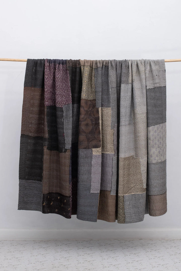Ombre With Fray Patch Handmade Vintage Quilts -Yellowstone